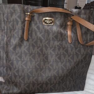 Michael Kors Dark Brown Monogram Tote